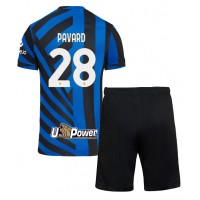 Dres Inter Milan Benjamin Pavard #28 Domaci za djecu 2024-25 Kratak Rukav (+ kratke hlače)